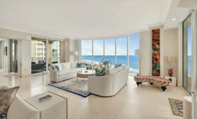 Elegant 3BR Oceanfront Apartment with Balcony